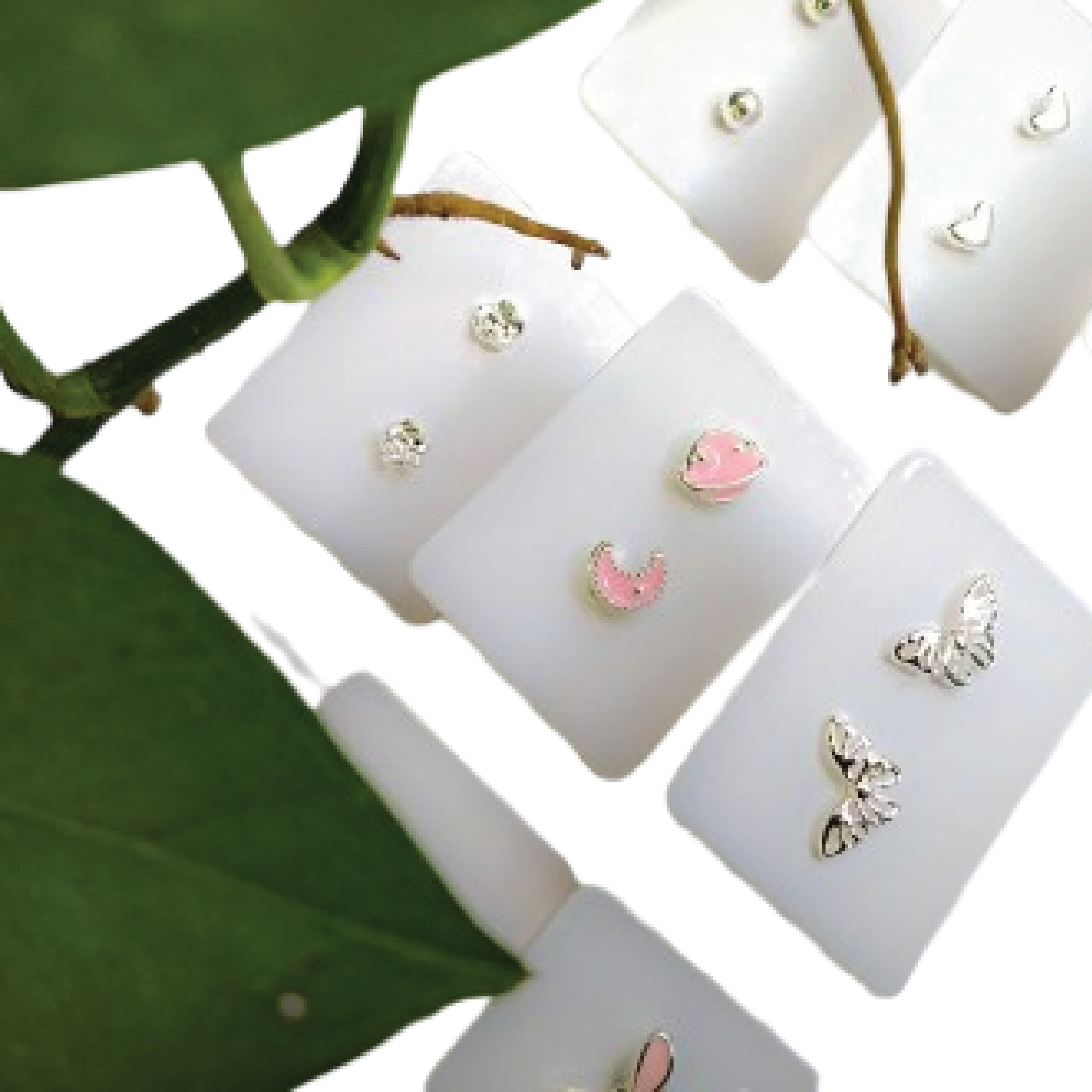 1pair Mini- Stud Earring Collection 01