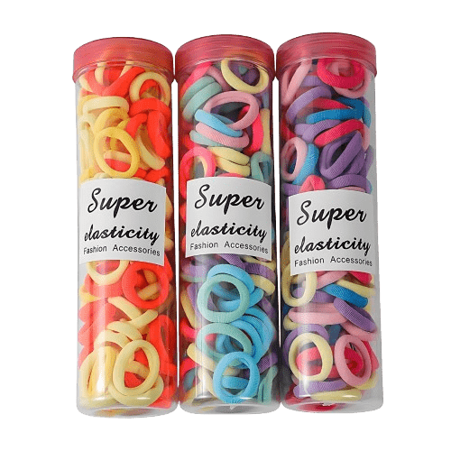 100Pcs Girl Hair Ties Set