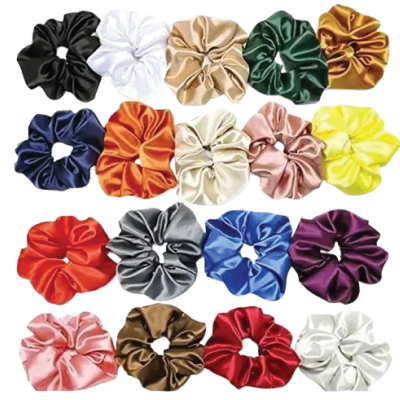 Satin Scrunchies for Girls