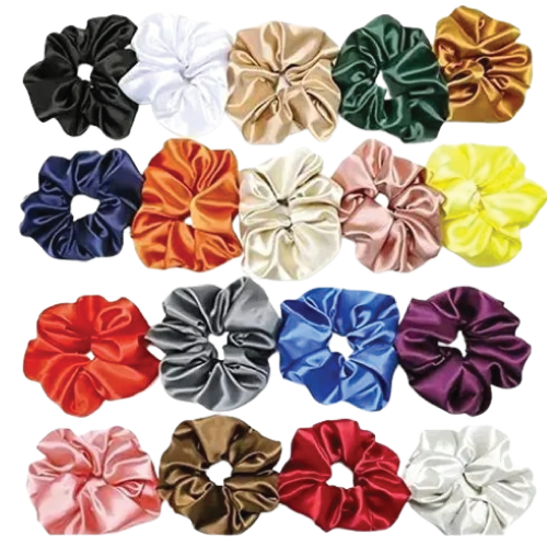 Satin Scrunchies for Girls