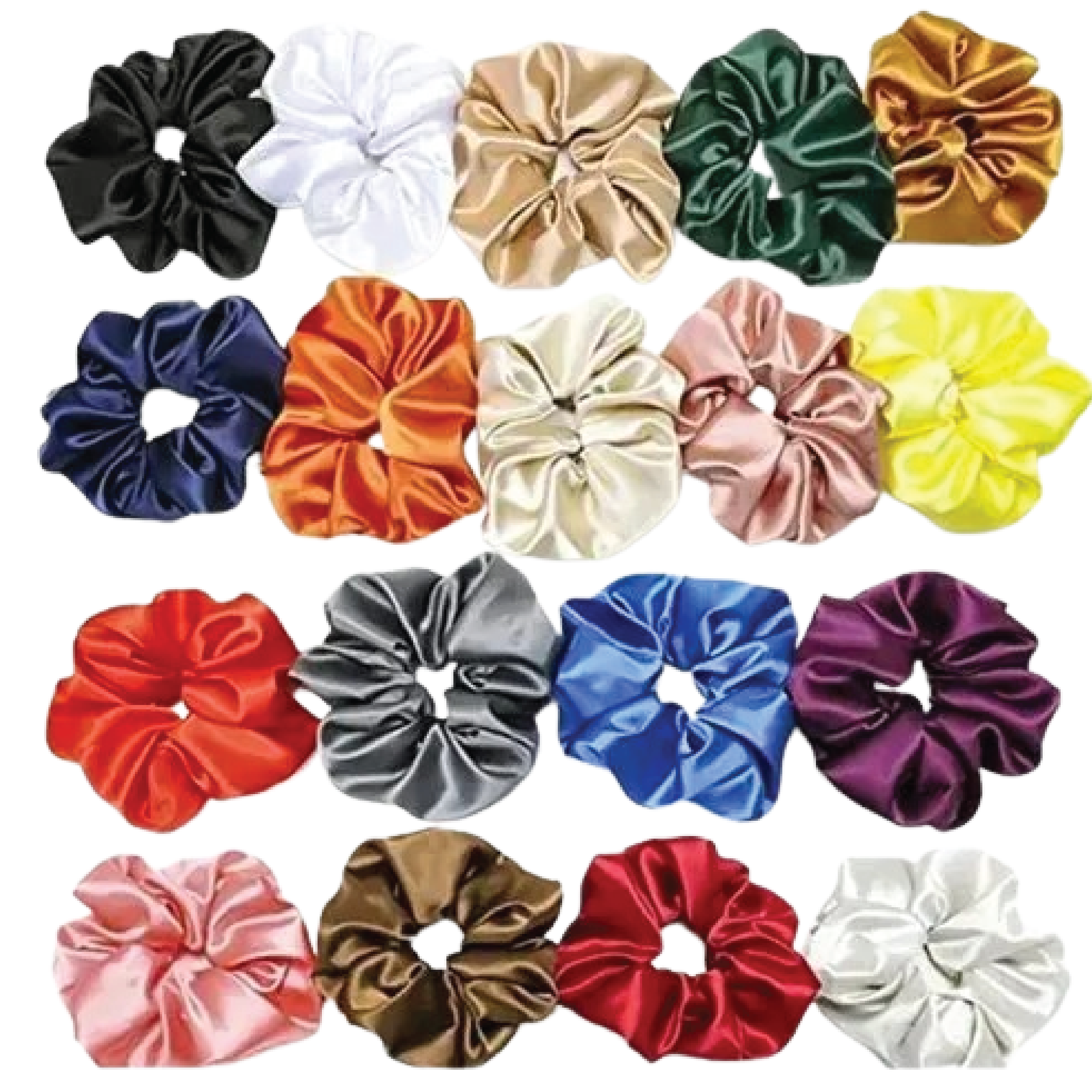 Satin Scrunchies for Girls